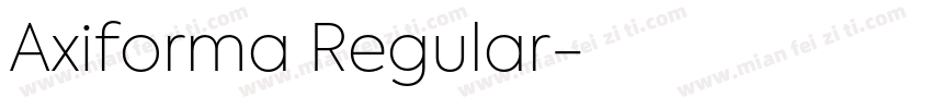 Axiforma Regular字体转换